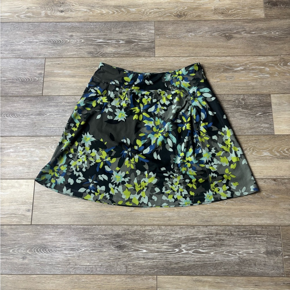 REI NorthwaySkirt Sz M Floral Zip Pocket Y2K Cottagecore Gorpcore Boho Outdoor